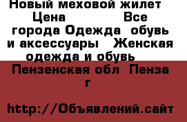 Новый меховой жилет › Цена ­ 14 000 - Все города Одежда, обувь и аксессуары » Женская одежда и обувь   . Пензенская обл.,Пенза г.